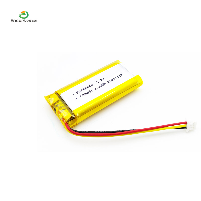 3.7v 600mah 2.22wh லி அயன் பேட்டரி