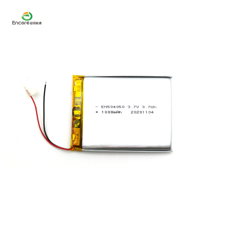 504050 3.7v 1000mah lipo JST இணைப்பு லித்தியம் பாலிமர் பேட்டரி UL உடன் கையடக்க பரிமாற்ற சாதனம்