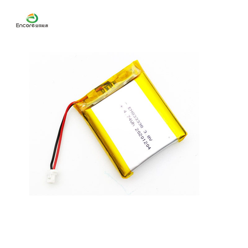 833338 1280mAh 3.8v ரிச்சார்ஜபிள் லிப்போ செல்